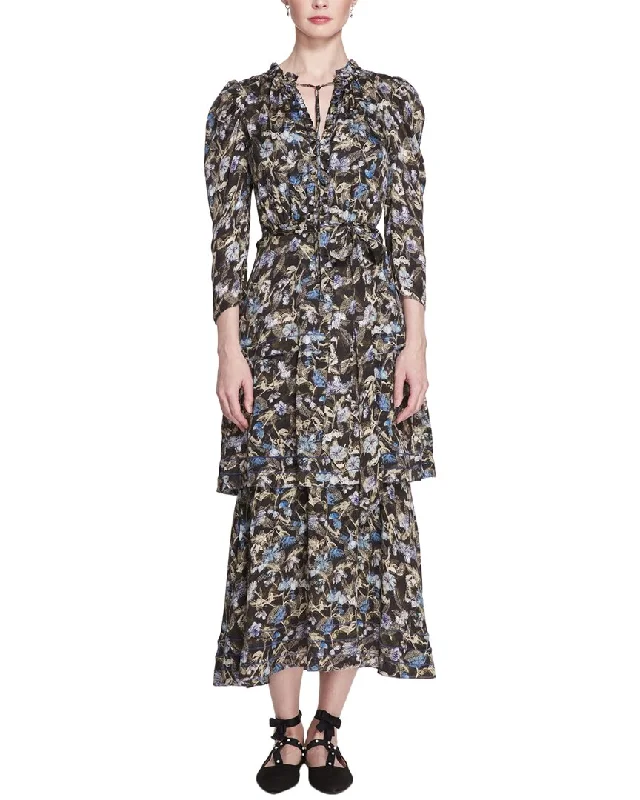 Marchesa Notte Floral Dress