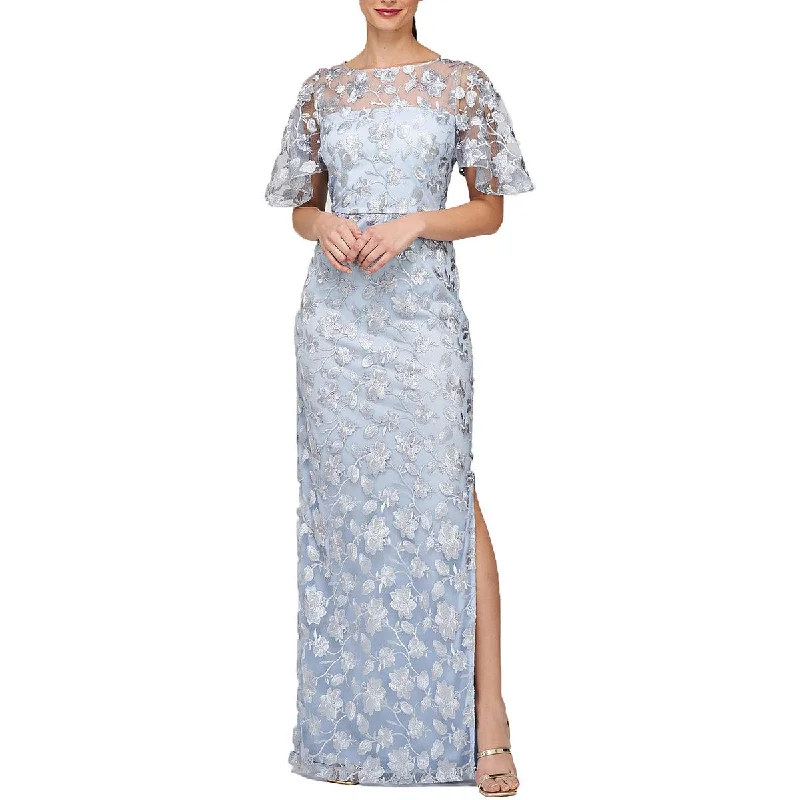 ladies-floral-dress-festival-florals-Brooke Womens Embroidered Floral Evening Dress