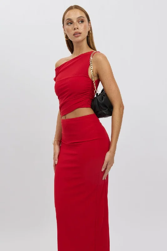 ladies-bodycon-dress-mini-mold-Red Bodycon Dress Maxi Mesh