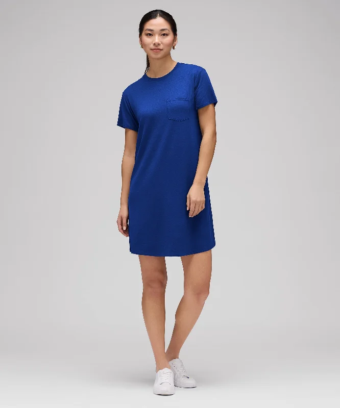 Women's shirt dress peek chic -Women's Merino T-Shirt Dress