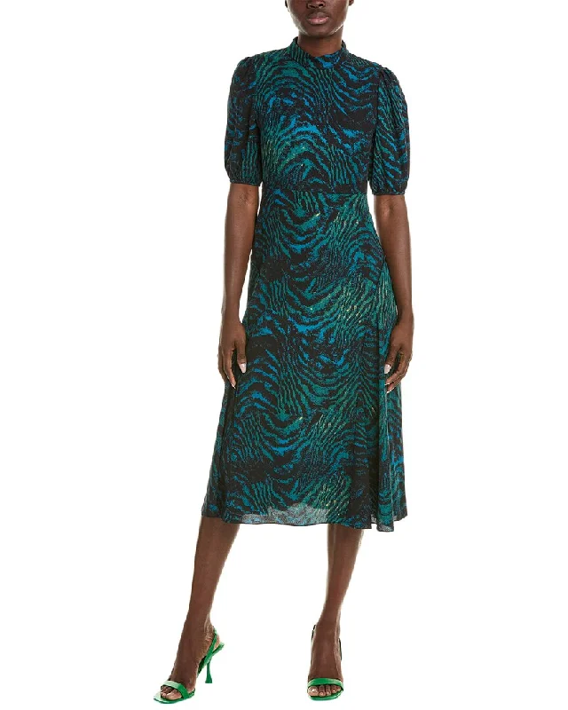 ladies-midi-dress-indigo-illume-Diane von Furstenberg Nella Midi Dress