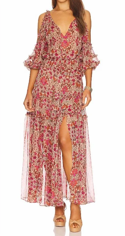 ladies-floral-dress-romantic-rose-Lalia Dress In Hibiscus Floral