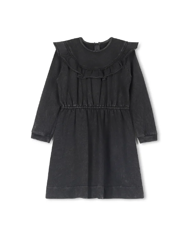 Women's shirt dress vine chic -Wash Sweatshirt Waisted Dress