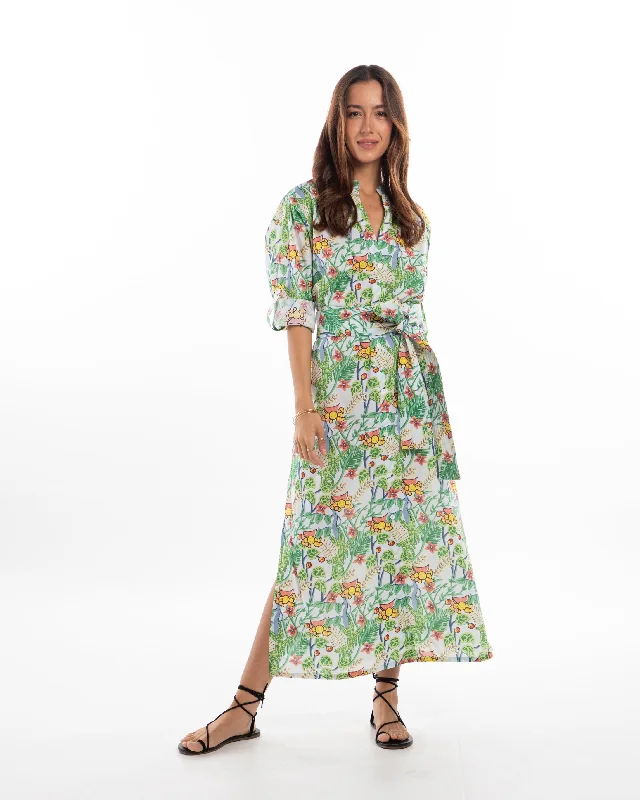 Women's shirt dress love pop -Gaby Shirt Dress. Jungle