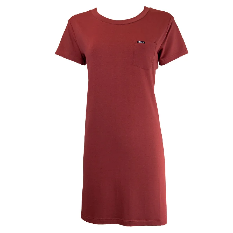 Women's shirt dress small dot -"Santa Rosa" T-shirt Dress - Red