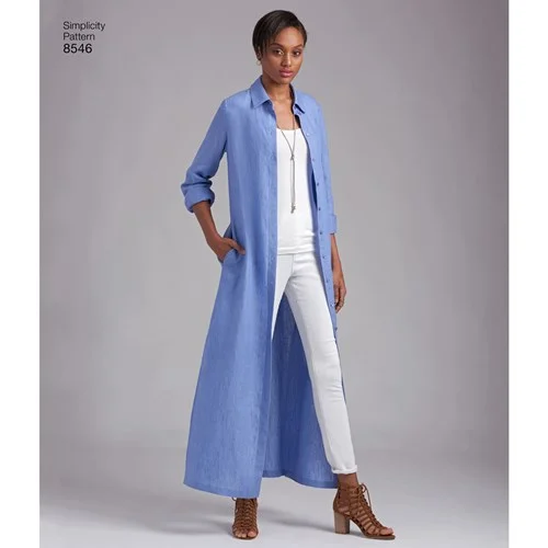 Women's shirt dress free chic -Simplicity Shirt Dress S8546