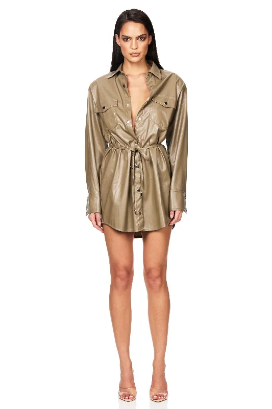 Women's shirt dress new glow -Off Duty Shirt Dress