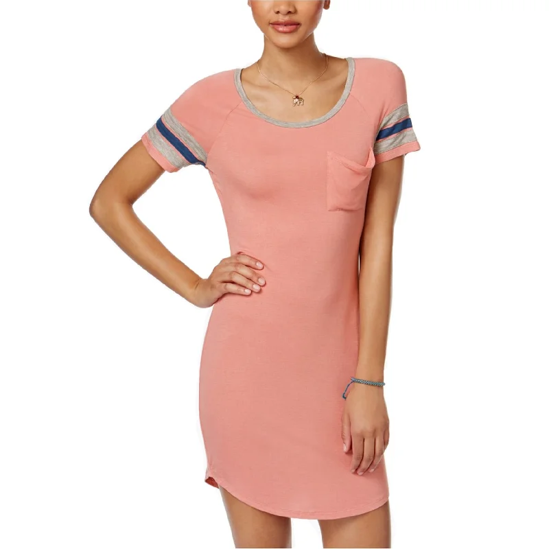 Women's shirt dress dusk flair -Ultra Flirt Womens Rugby Shirt Dress, Pink, X-Small