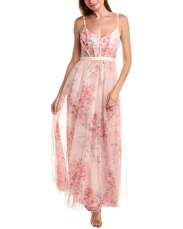 ladies-maxi-dress-polka-prance-BCBGMAXAZRIA Evening Maxi Dress