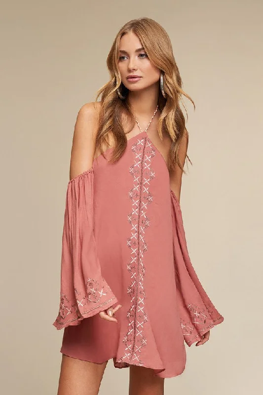 Women's mini dress gap chic -Desert Rose Mini Dress