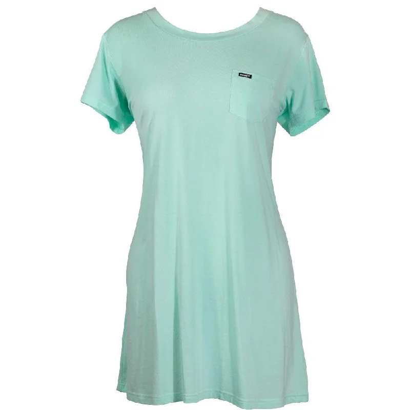 Women's shirt dress warm glow -SayulitaT-Shirt Dress - Teal