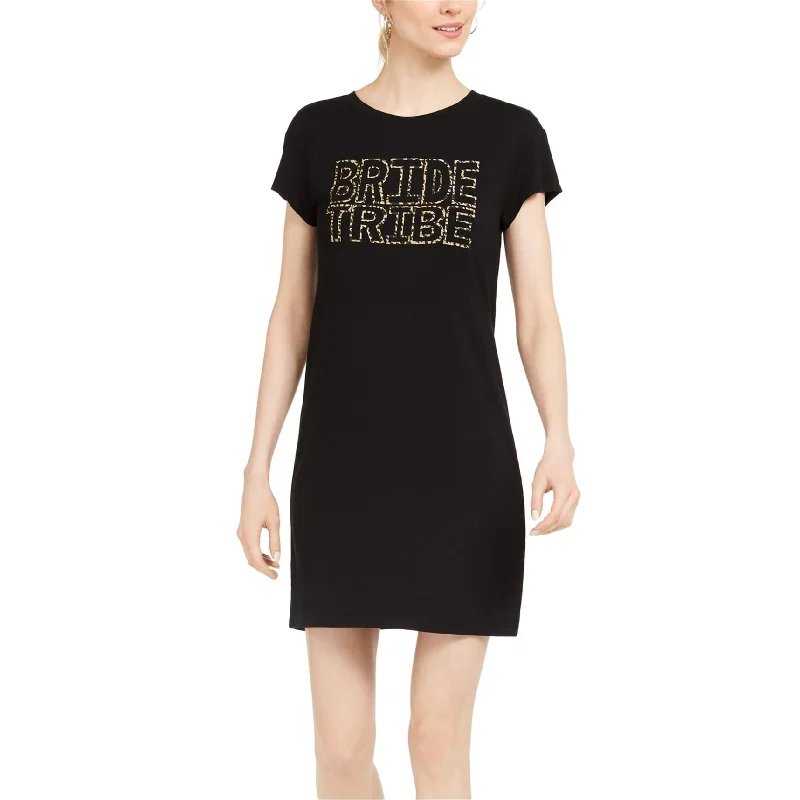 Women's shirt dress day chic -Adrianna Papell Womens Bride Tribe Shirt Dress, Black, Small