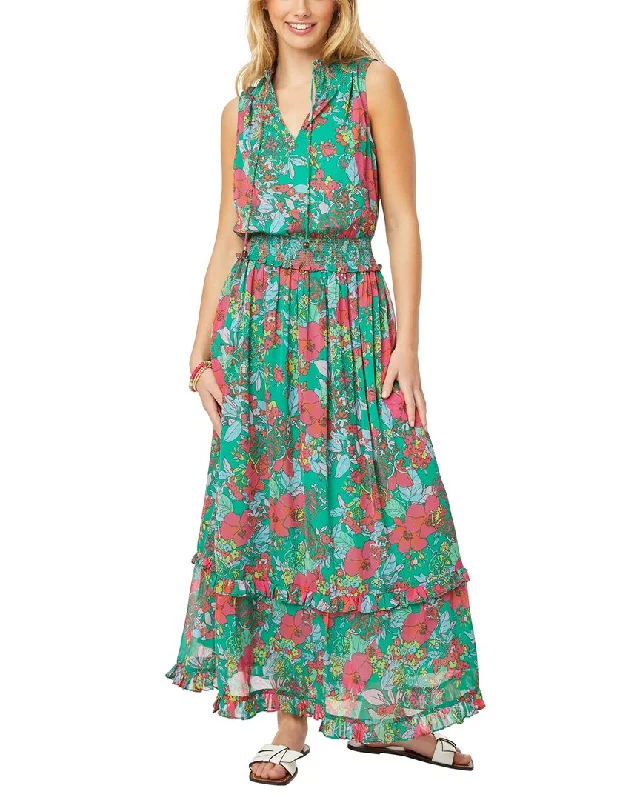 ladies-floral-dress-lilac-luster-Roller Rabbit Ashbury Floral Frida Dress