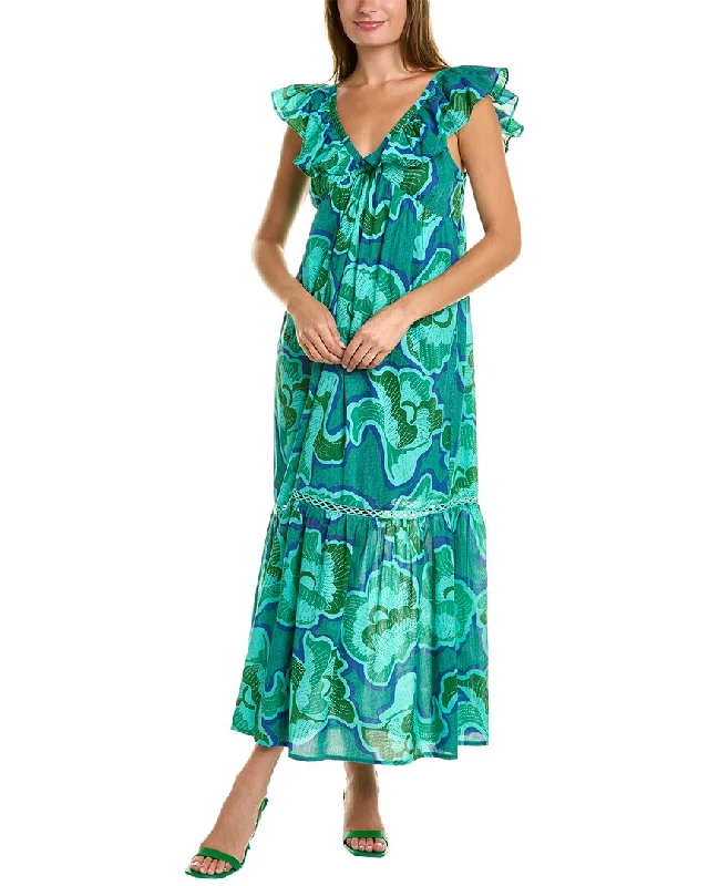 ladies-maxi-dress-indigo-illume-Ro's Garden Damasia Maxi Dress