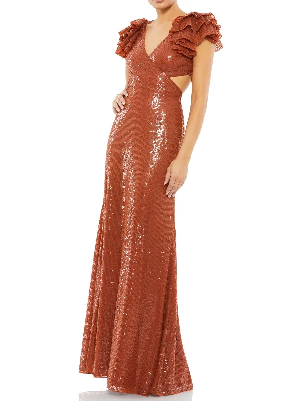 ladies-maxi-dress-photo-prance-Womens Sequined Maxi Evening Dress