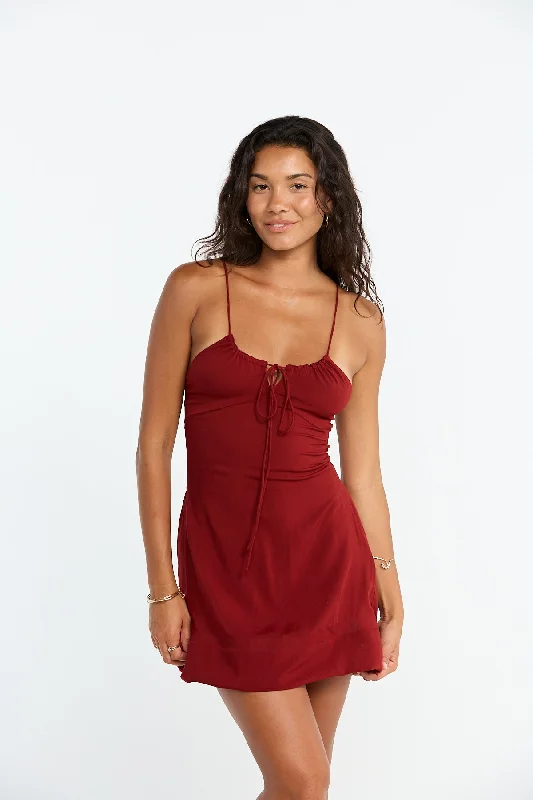 Women's mini dress rim glow -Jaden Mini Dress - Lychee