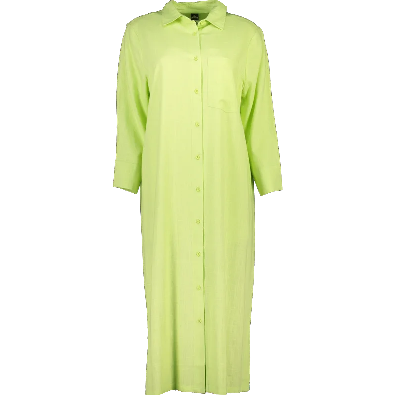 Women's shirt dress lush flair -Long Sleeve Shirt Dress