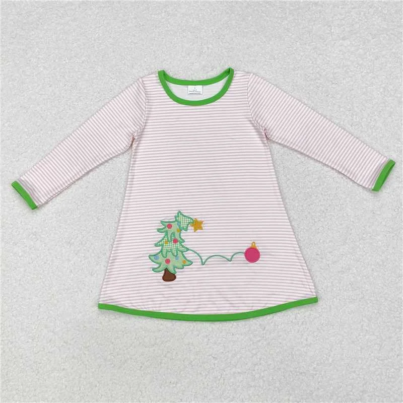 Women's shirt dress flex chic -GLD0704  Sibling Boys Girls Christmas Stripes Tree Shirts Dresses