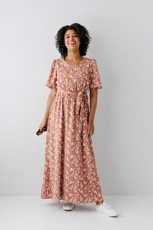 ladies-maxi-dress-spring-sprout-'Esther' Floral Print Maxi Dress FINAL SALE