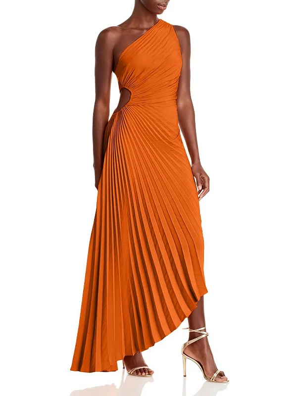 ladies-maxi-dress-v-neck-vogue-Womens Cut-Out Long Maxi Dress