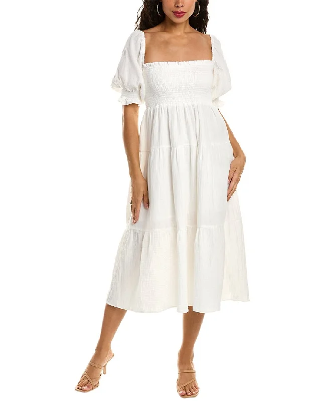 ladies-midi-dress-short-sleeve-breeze-O.P.T. Frankie Midi Dress