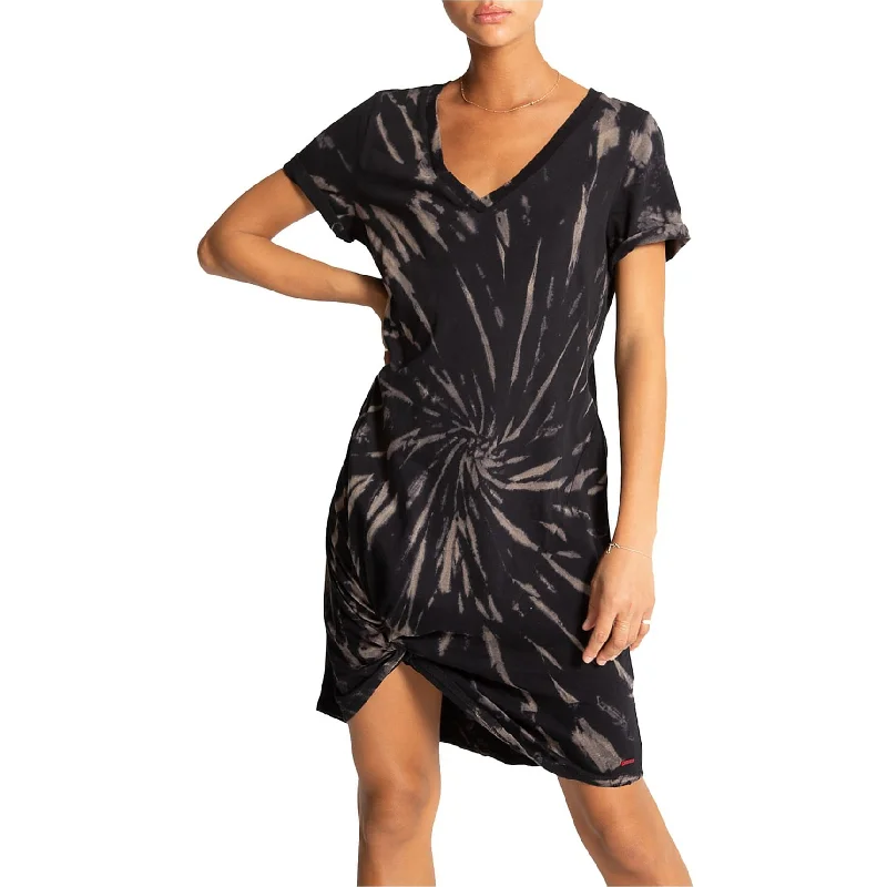 Women's shirt dress sleek pop -N:Philanthropy Womens Leonardo Tie-Dye Shirt Dress