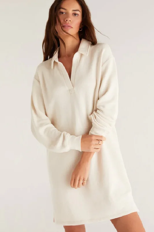 Women's shirt dress sway flair -Aspen Sweatshirt Dress