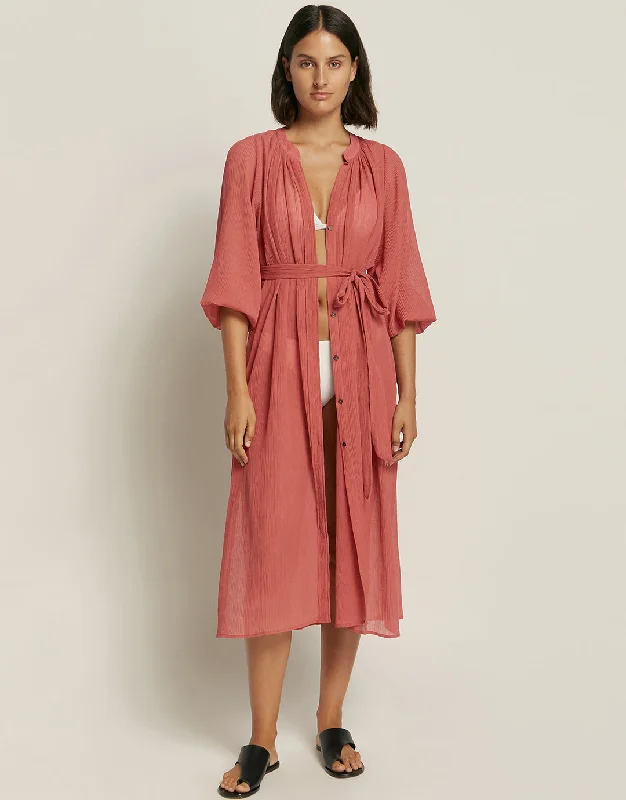 Women's shirt dress neat charm -Jetset Maxi Shirt Dress - Sienna